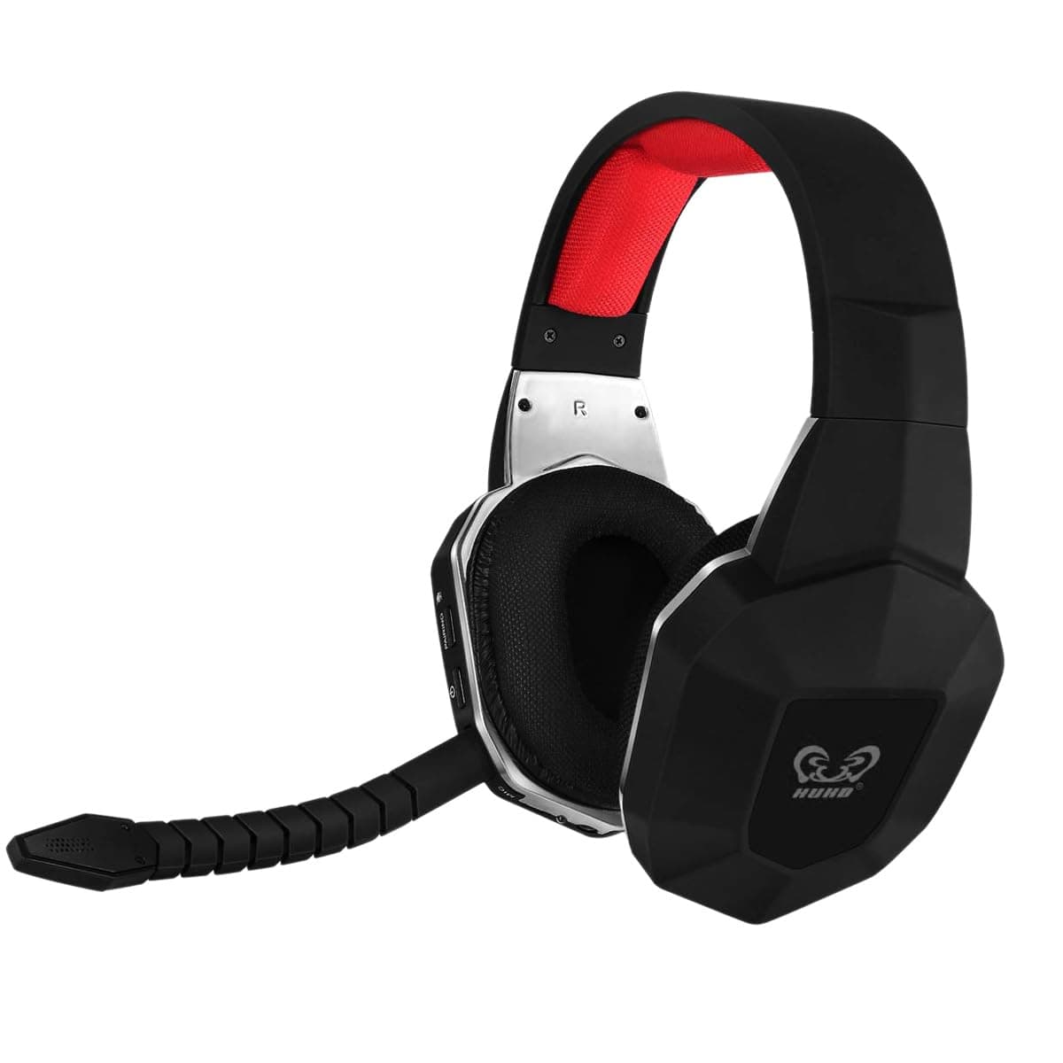 HUHD Wireless Gaming Headset for Nintendo Switch - USB Wireless Gaming Headsets Headphones for PS4 PS5 PC Computer with mic - 3.5mm Cable for Xbox one Over Ear