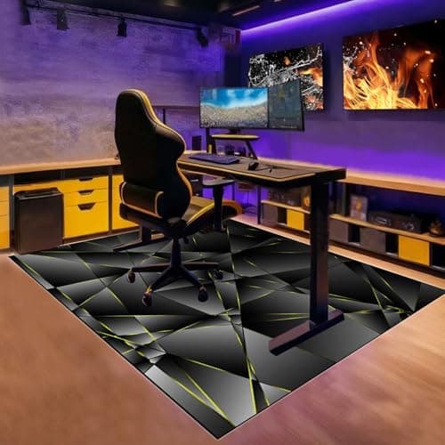 Office Gaming Chair Mat for Hard Floor, Heavy Duty Floor Protector Mat for Office Chair on wooden/Tile Floor, Desk Chair Mats for Home Office, 100 x 140 cm Floor Protector Rug for Hardwood Floor