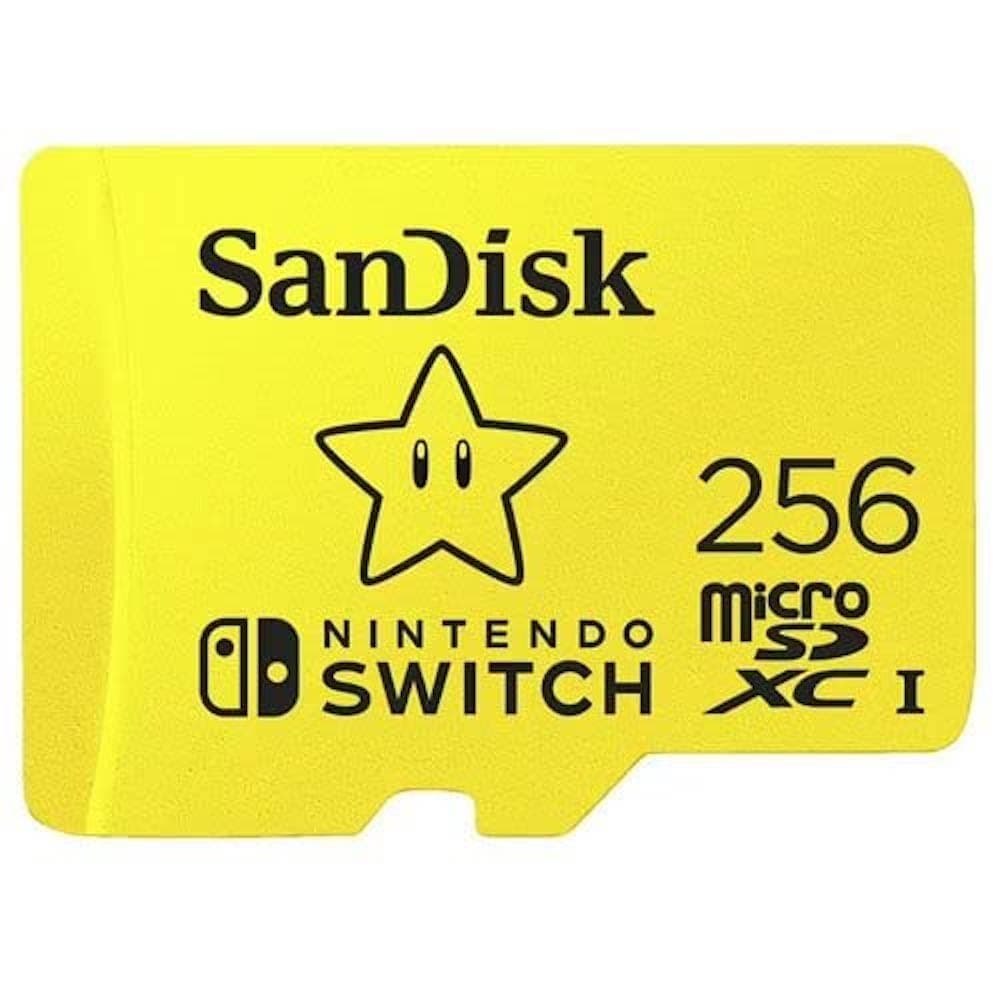 SanDisk Nintendo-Licensed Memory Card For Nintendo Switch MicroSDXC, 256GB, Up to 100MB/s, Red
