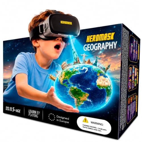 Heromask VR Headset for Kids 5-12 · Geography Games Virtual Reality