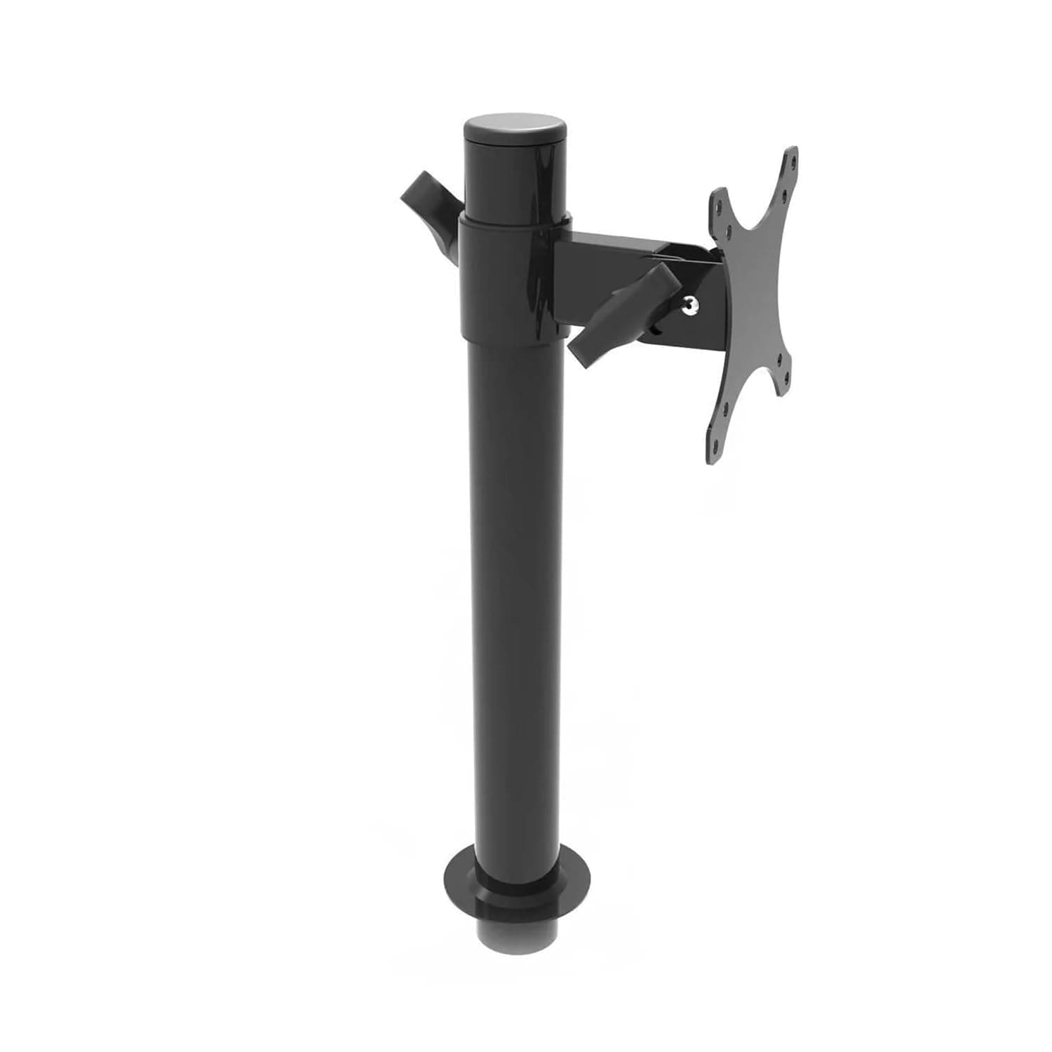 VERSADESK Heavy Duty Steel Single Monitor Stand with Height Adjustable Arm, Desk Mount up to 32 Inch Computer Monitor Screen, 360 Degree Rotation, VESA Compatible, Durable Arm Holds up to 22lbs, Black