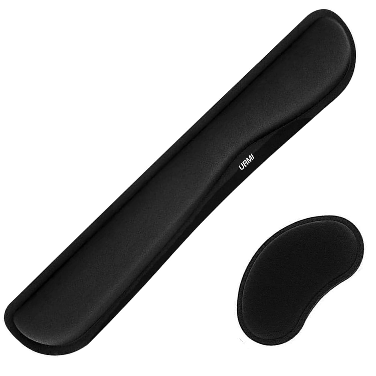 Keyboard Wrist Rest Pad, URMI Mouse and Keyboard Wrist Rest Support Pad Set, Anti-Skid Ergonomic Gel Wrist Cushion Support with Memory Foam for Mac Computer Laptop Working Gaming Home