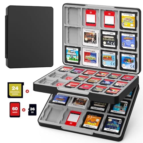 MoKo 60 Game Card Case Compatible with Nintendo Switch 2/OLED/3DS/3DSXL