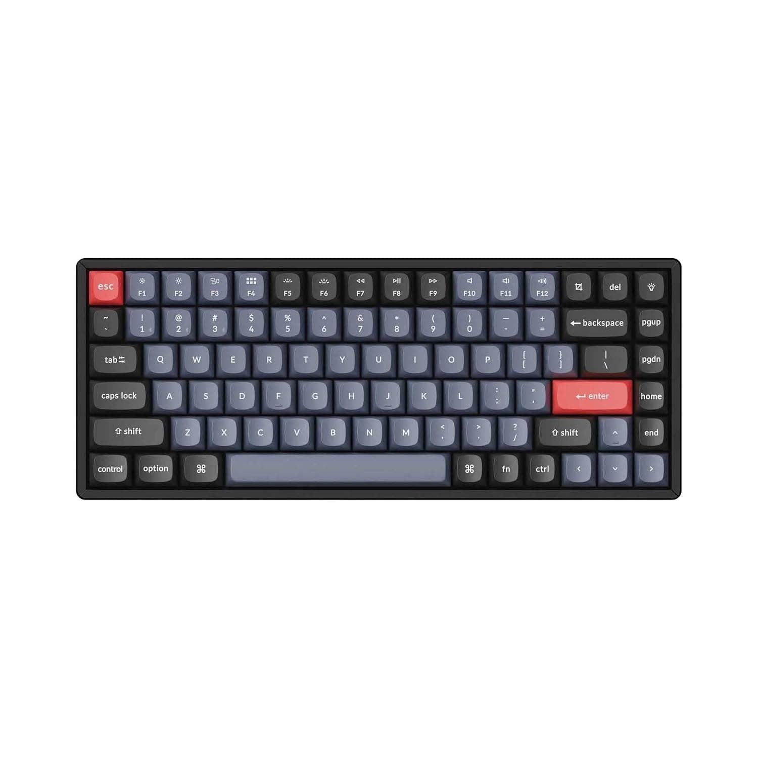 KEYCHRON K2 Pro Wireless/Wired Mechanical Keyboard, Bluetooth Keyboard with RGB Backlight, Aluminum Frame, Hot Swappable, Red Switches for Mac Windows