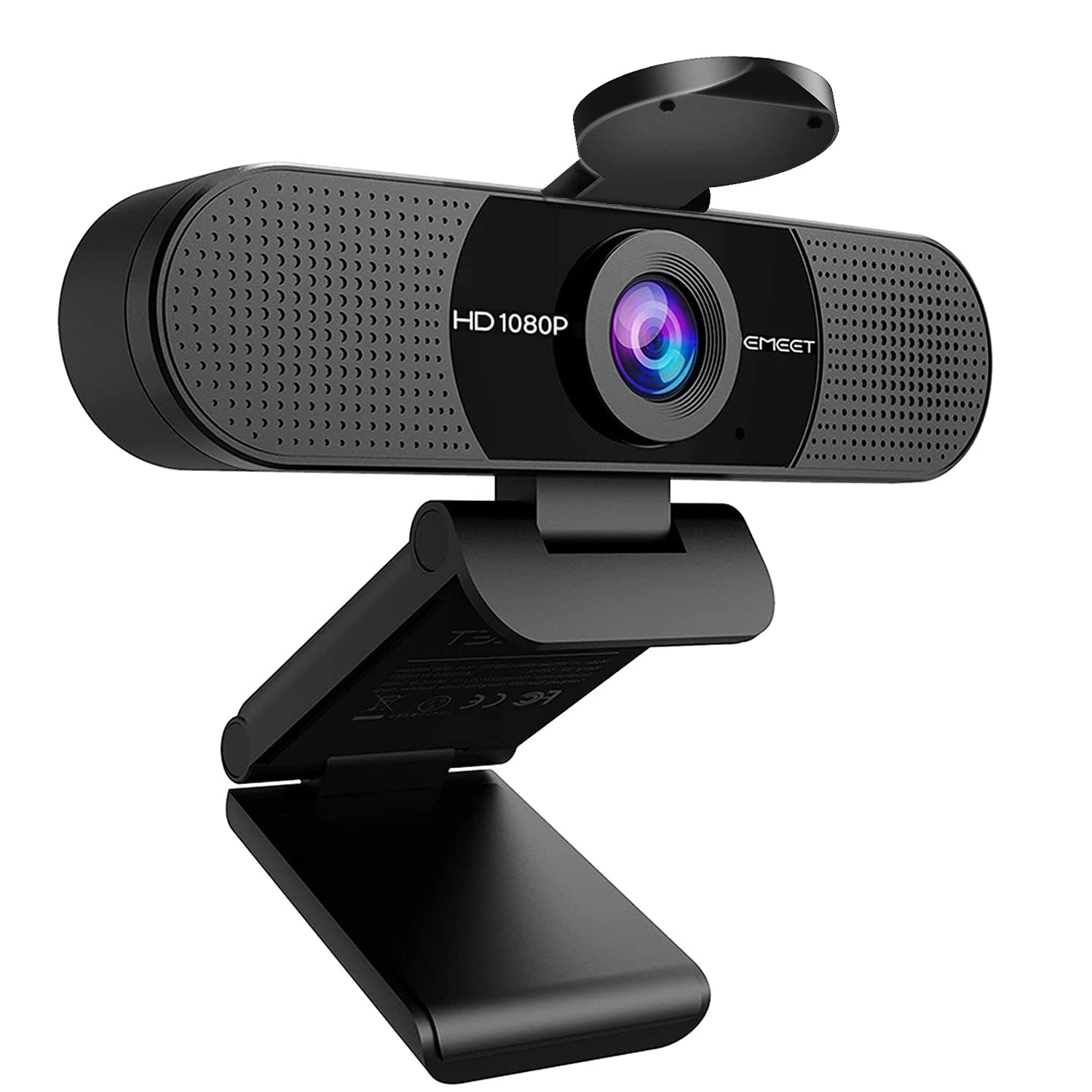EMEET C960 1080P Webcam with Microphone - Web Camera for PC & Laptop | Full HD Webcam|Privacy Cover|90° Angle Streaming Camera|Light Correction|for Linux, Win10, Mac OS|Dual Microphone|Plug & Play