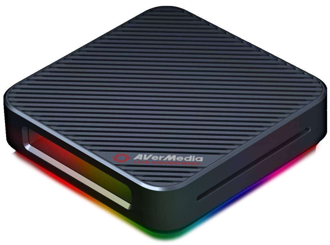 AVerMedia Thunderbolt 3 Capture Card, 4Kp60 HDR Capture and Pass-through, Ultra Low Latency, HDMI 2.0, RGB Light, Works with PS5, Xbox Series X/S - GC555 Live Gamer Bolt