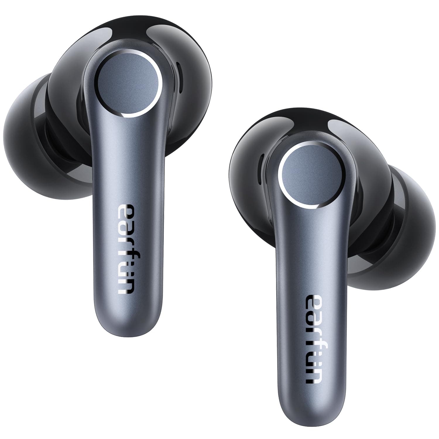 EarFun Pro 4 Adaptive Noise Cancelling Wireless Earbuds Air, aptX Lossless | Innovative dual drivers, 50dB ANC for commuting, Hi-Res, LDAC, 52H, wireless charging, IP55, 6 Mics AI call, Bluetooth 5.4