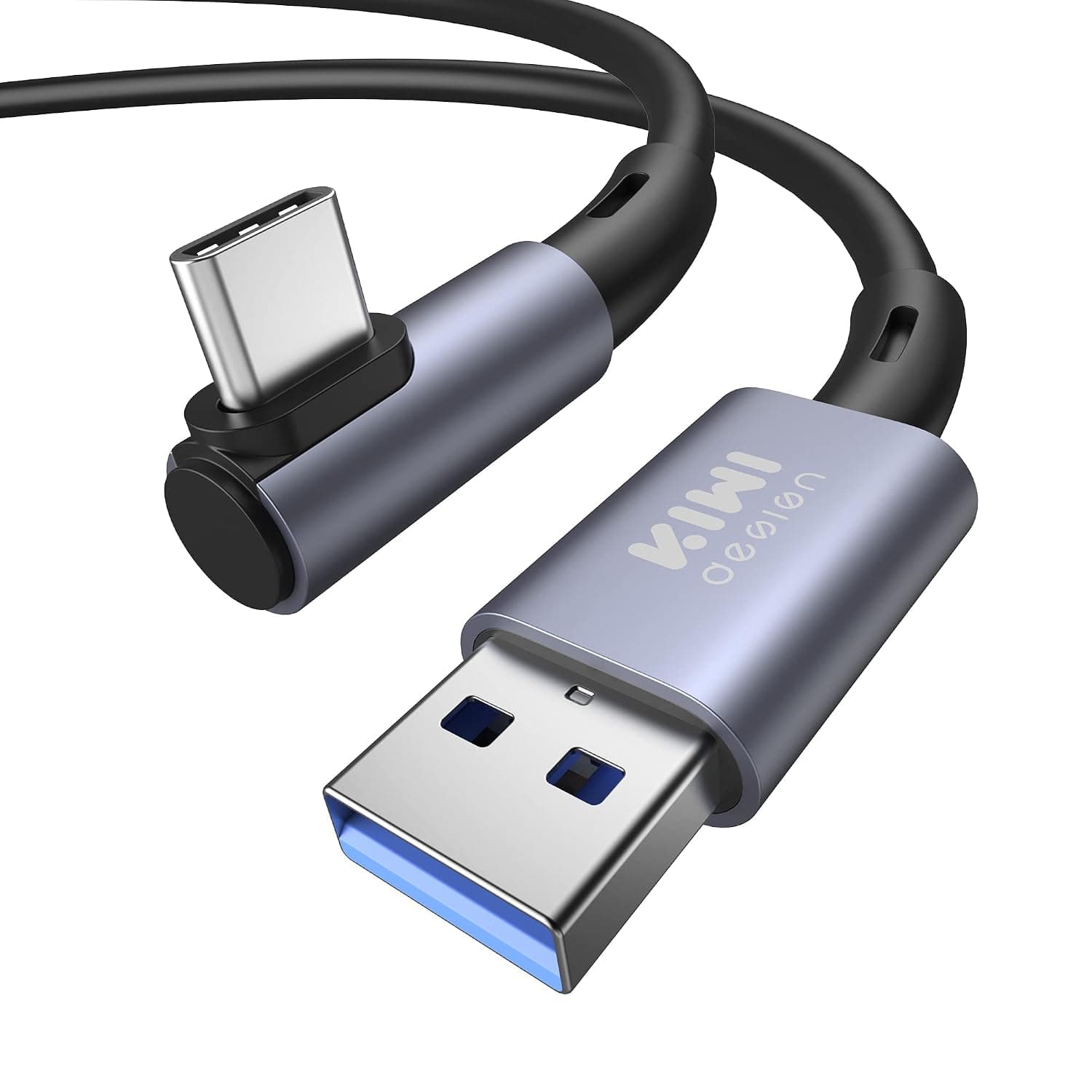 KIWI design Link Cable 3M/10FT Compatible with Quest 2 Accessories, USB 3.0 to Type-C VR Headset Cable for PC VR and SteamVR Game Cable Fast and Stable