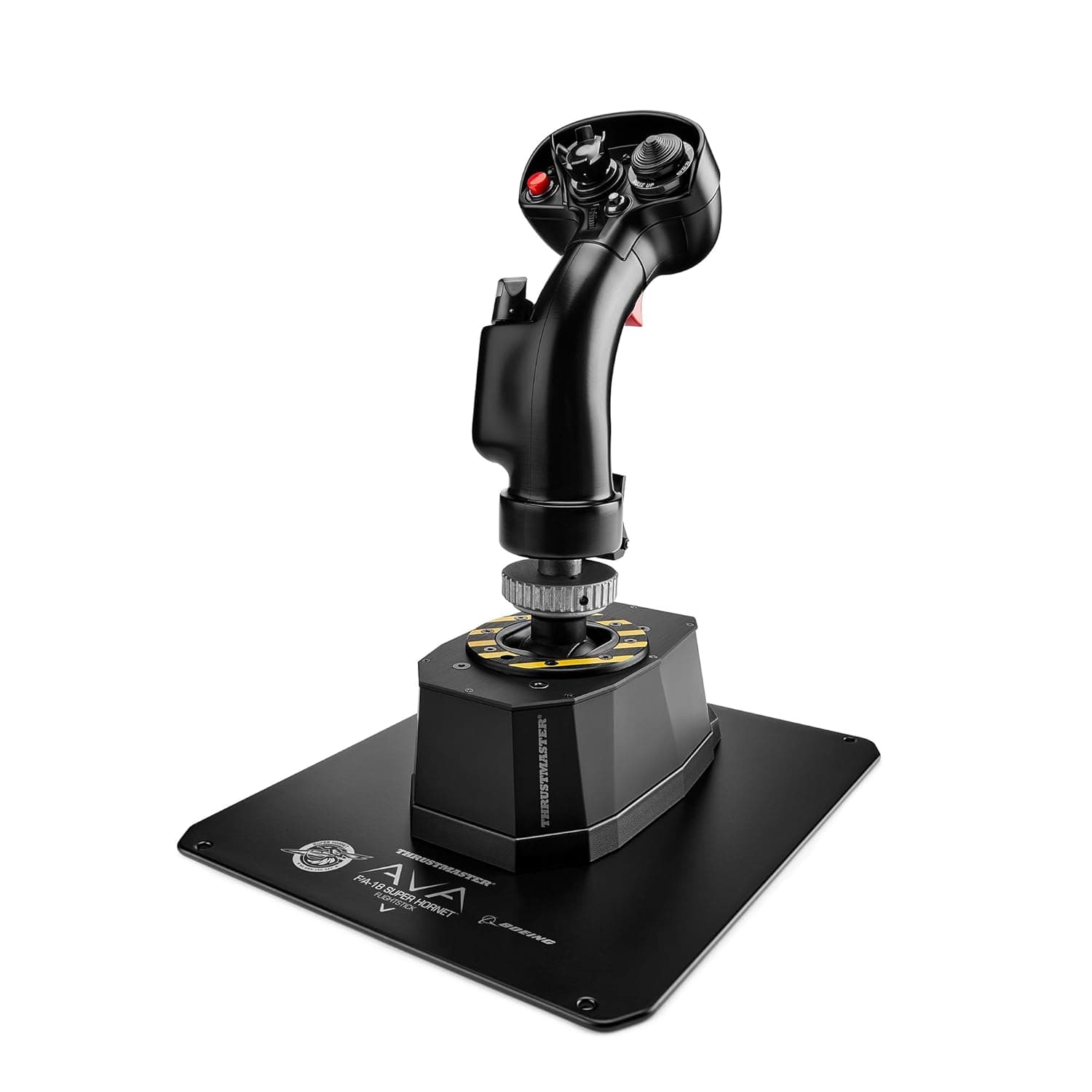 Thrustmaster AVA F/A-18 Super Hornet Flightstick, Modular Base for Flight Simulation Joystick on PC, Replica of the F/A-18C Hornet Fighter Aircraft Flight Stick Included | 1:1 USAF licensed Hornet replica stick, 19 programable buttons, 2-step trigger, 8-way hat, offset adapter