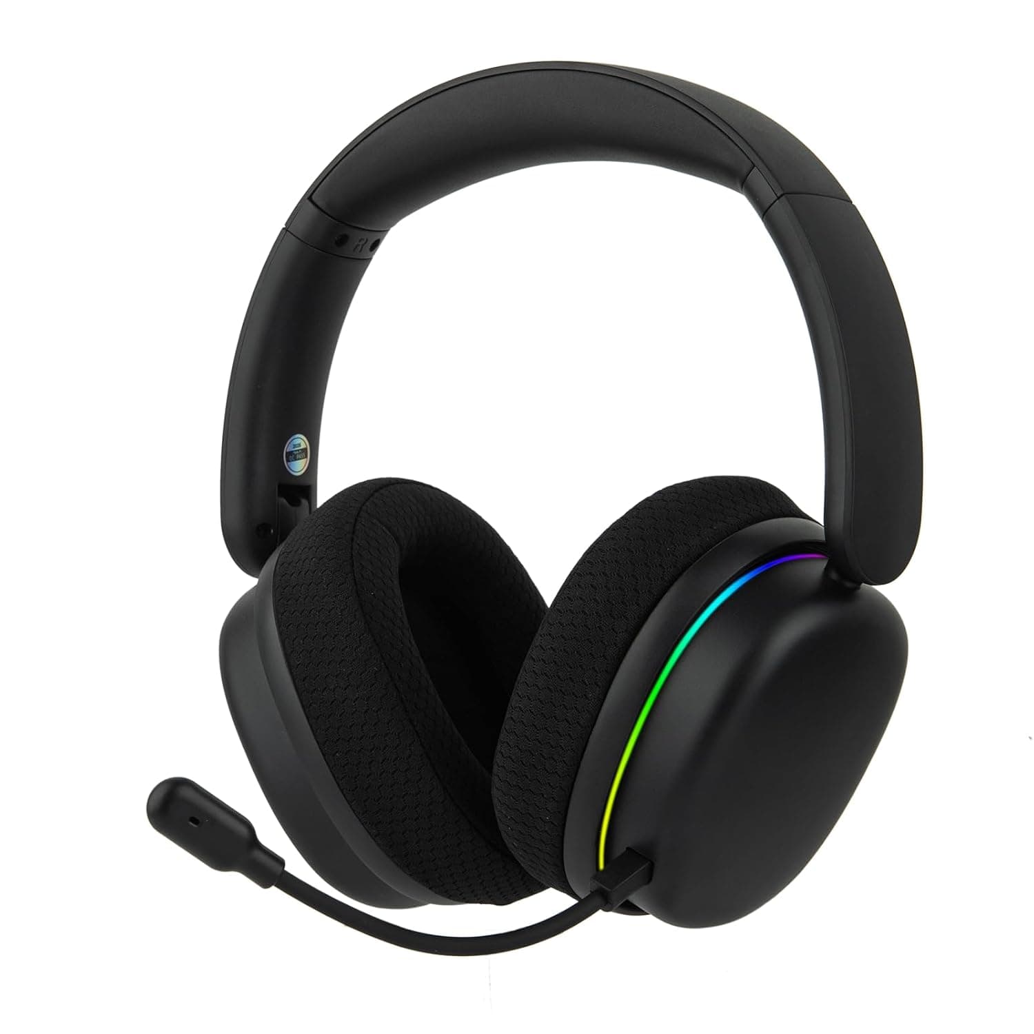 EPOMAKER X Aula G7 Pro Wireless Gaming Headset, Dual Mode BT5.3 & 2.4GHz, 7.1 Surround Sound, 80+ Hour Battery, RGB Light, with Noise Canceling Mic for PS5, PS4, Switch, PC (Black)