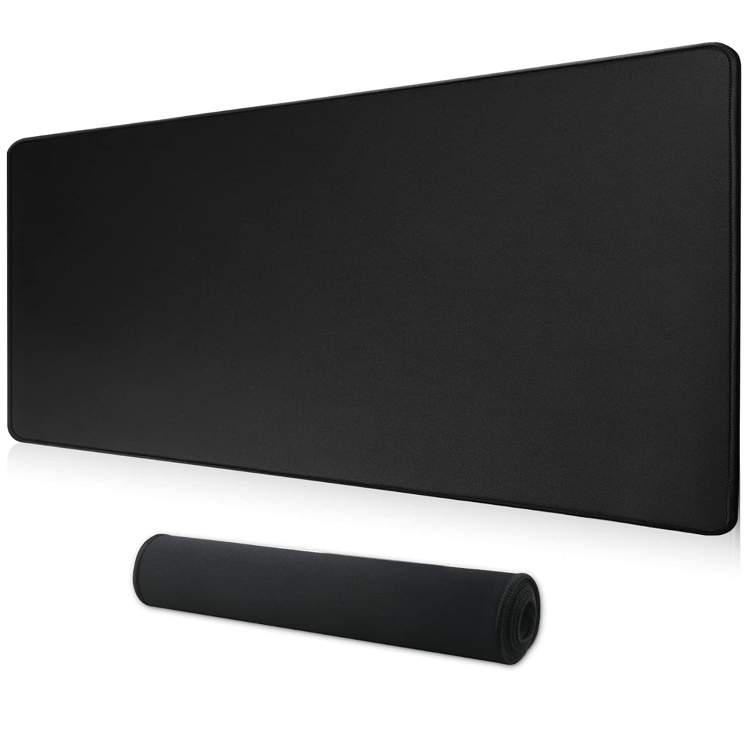 HoYiXi Gaming Mouse Pad Extended Large Computer Keyboard Mouse Mat Desk Pad Soft Smooth Surface and Anti-Slip Rubber Base Waterproof Soft Cloth XXL Mouse Pad 80 x 30 x 0.3 CM - Black