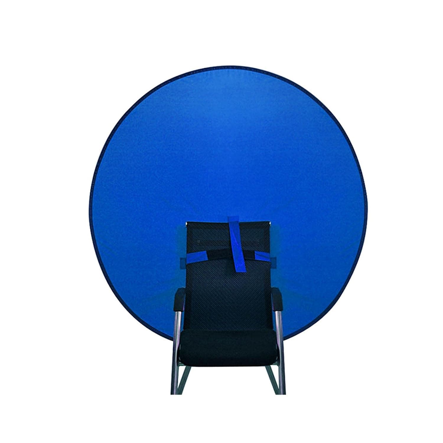 Portable Webcam Background Green Background Screen, Collapsible Background, Photography Backdrop Background, Double-sided Chromakey Green Screen 4.65ft for Photo Video Studio(Blue,size:110cm)