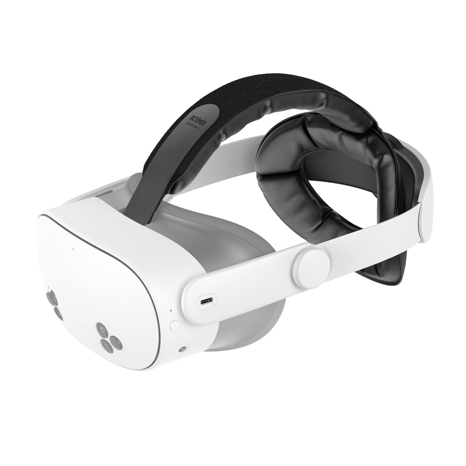 KIWI design K4 Head Strap Compatible with Meta Quest 3S/Quest 3, No Battery | Virtual Reality Headset Accessories, Soft Cushion, Easy Adjusted, help Relieve Pressure, Providing Comfort During VR Sessions