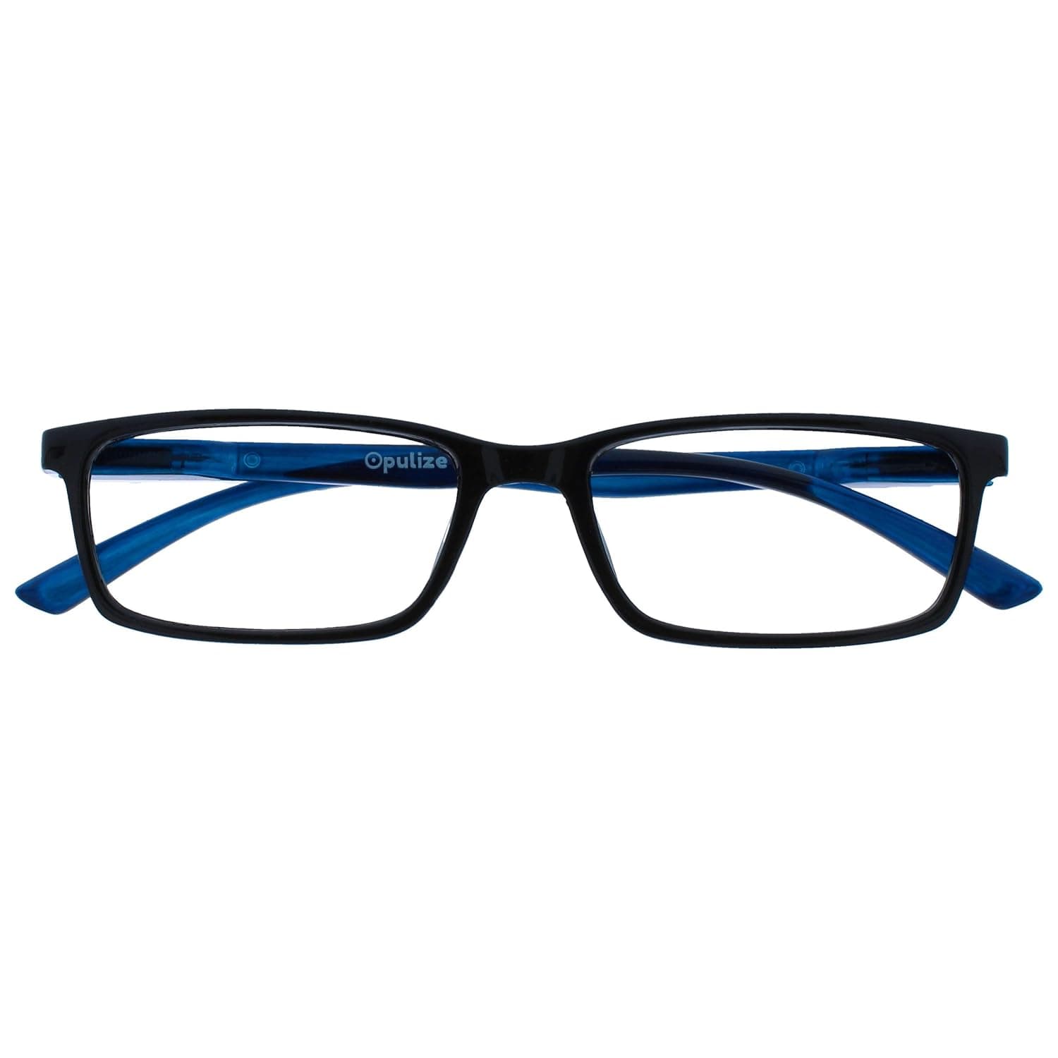 OPULIZE SEE Blue Light Blocking Glasses for Women Men - Narrow Frame - Anti-Glare Computer and Gaming Eyewear - UV and Eyestrain Protection - Improve Sleep - Black +0.00