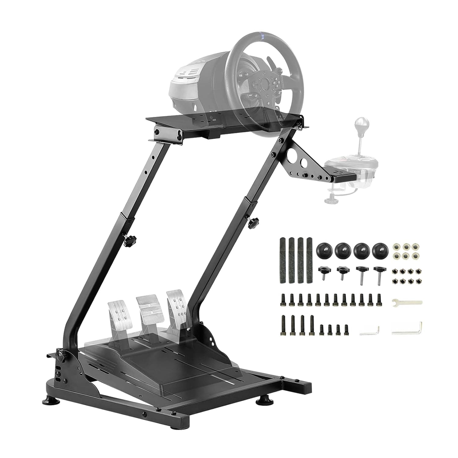 Grefinity Steering Wheel Stand, Height Adjustable Sim Racing Cockpit | Racing Simulator Cockpit for Logitech G920 G29 G923 G27 G25, Thrustmaster T300RS TX F458 T500RS T150 Xbox PS4 PS5 PC