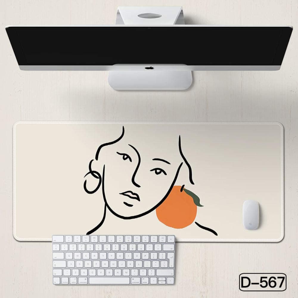 Large Mouse Pad The Mouse Pad Is Super Easy For Everyone To Use The Office To Learn To Thicken The Simple And Non-Slip Table Mat-D-567_570X330Mm_4Mm