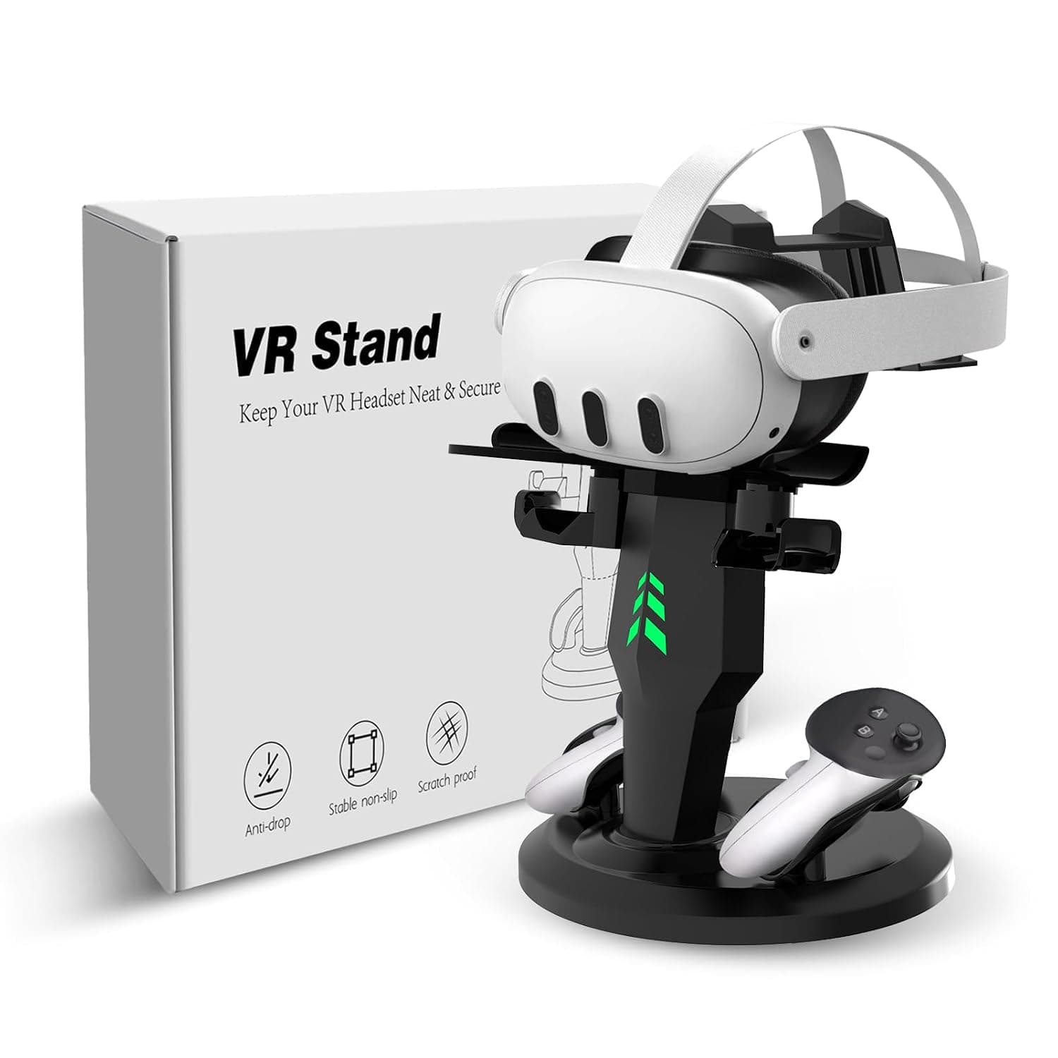 G-STORY Charging Dock for Meta Quest 3/3S/2 VR Headset & Controllers, LED, Fast Charger