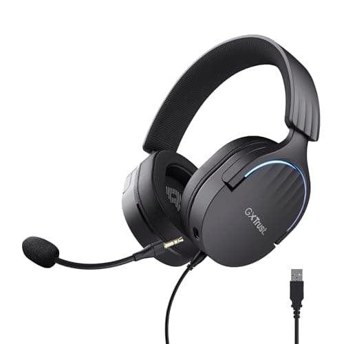 GXTrust Fayzo USB Gaming Headset 7.1 Surround Sound, Black