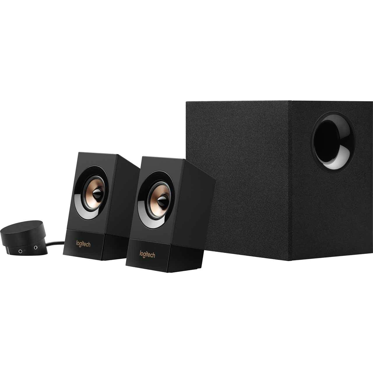 Logitech Z533 2.1 Multimedia Speaker System with Subwoofer | 120W Peak Power, Booming Bass, 3.5mm/RCA Inputs, UK Plug, PC/PS4/Xbox/TV/Smartphone/Tablet/Music Player