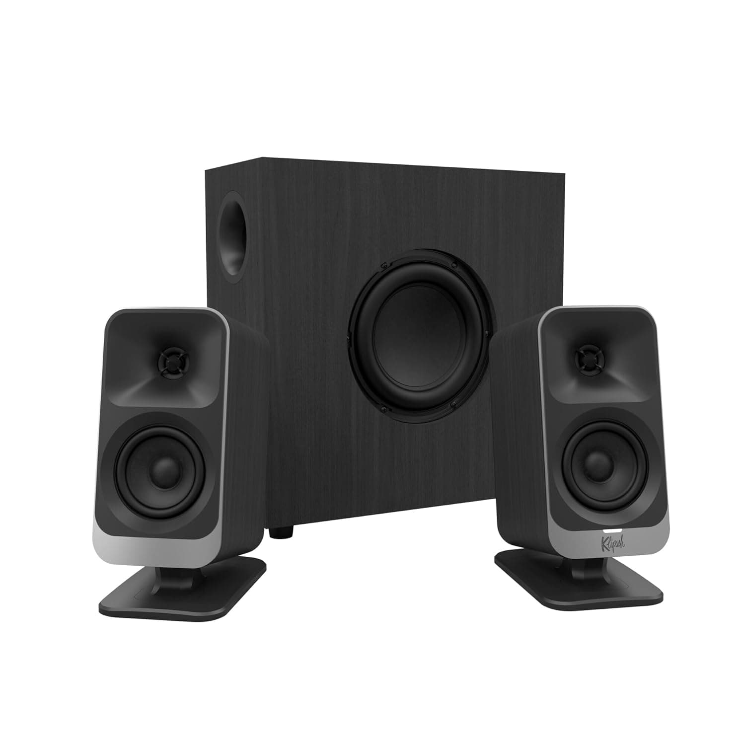 Klipsch ProMedia Lumina 2.1 Computer Gaming System with Subwoofer and Integrated RGB Lighting Effects