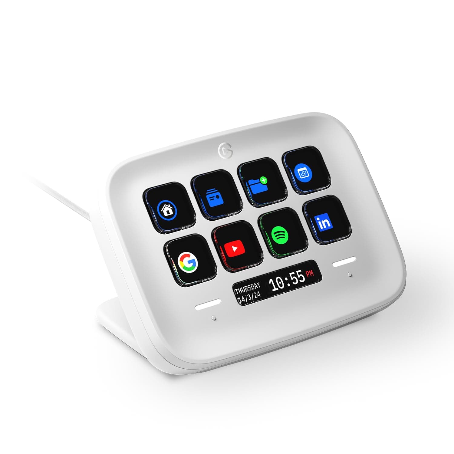Elgato Stream Deck Neo, 8 Customizable Keys, 2 Touch Points | Automates repetitive tasks, Compatible with Zoom, Teams, Office apps, Smart home control, Zero-plastic packaging