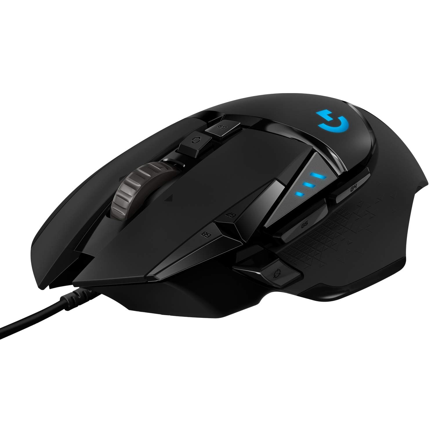 Logitech G502 HERO High Performance Wired Gaming Mouse | HERO 25K Sensor, 25,600 DPI, RGB, Adjustable Weights, 11 Programmable Buttons, On-Board Memory, PC/Mac - Black : Logitech