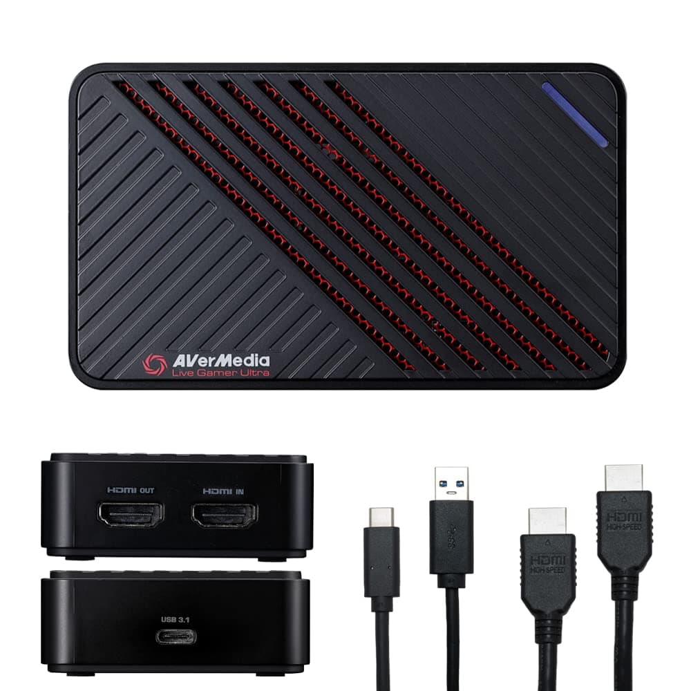 AVerMedia GC553 Live Gamer ULTRA - 4K30 USB Capture Card with 4K60 HDR Passthrough, VRR, 1080p240, Plug & Play, Low Latency Streaming for Xbox, PS4, Switch, OBS, Twitch, Mac, Windows 11, PC