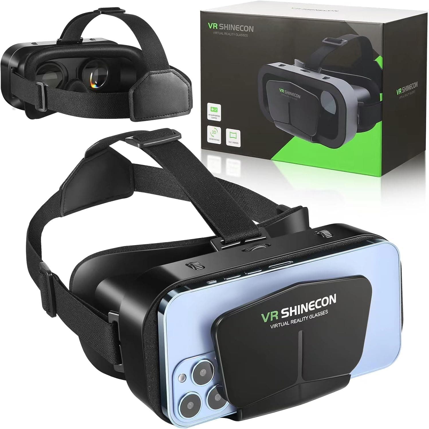 VR Headset Virtual Reality VR Glasses VR Helmet for iPhone Android Smartphones