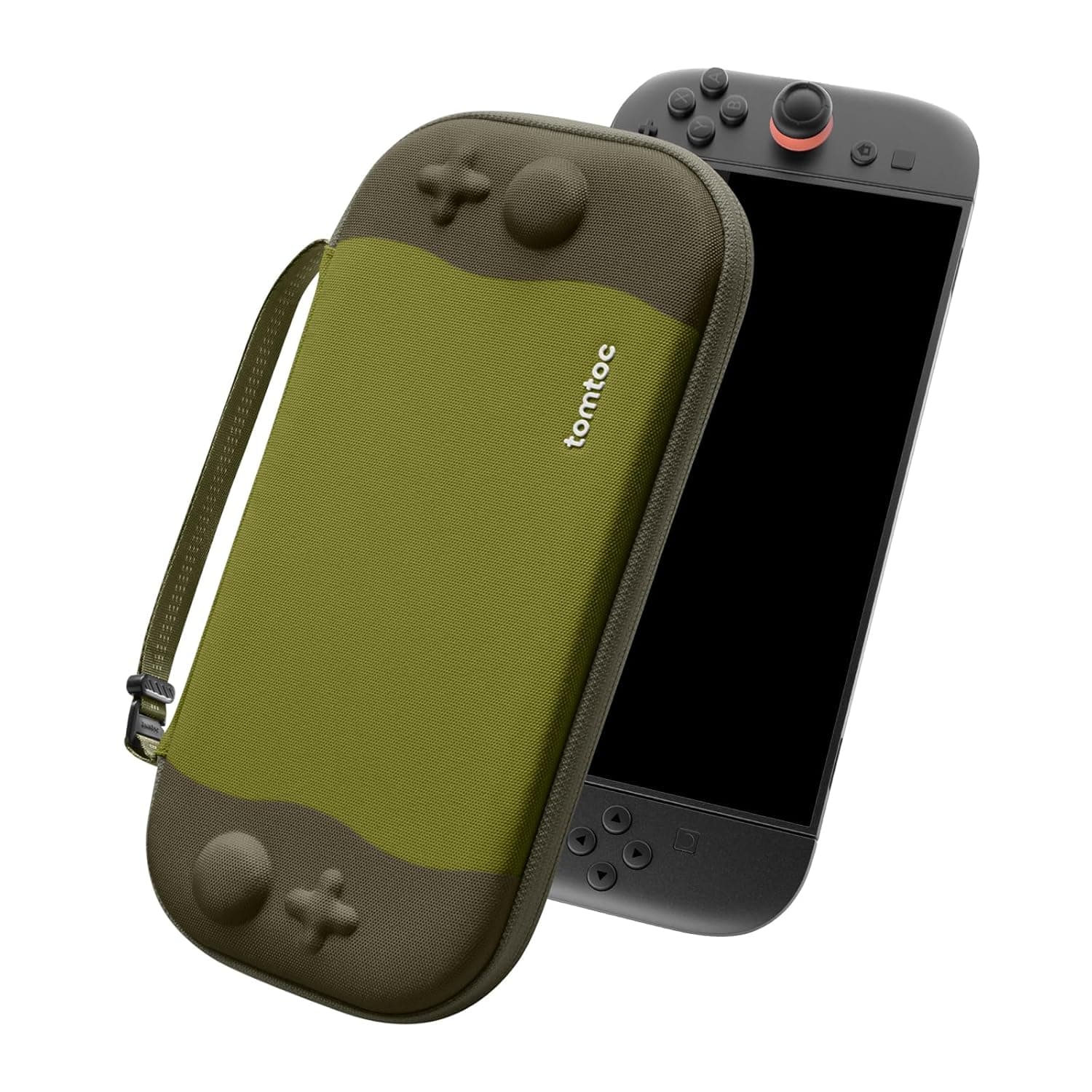 tomtoc Slim Carring Case for Nintendo Switch 2, Military Grade Protection | Odorless Felt Protective Hard Shell with 12 Game Card Slots, Portable Travel Storage Bag with Original Patent, Soft Interior