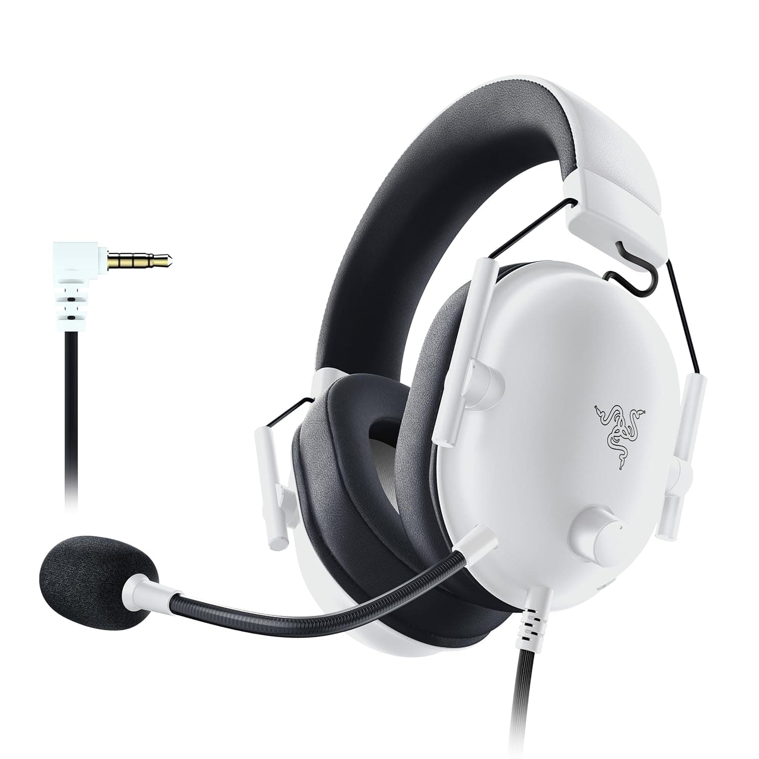 Razer BlackShark V2 X - Multi-Platform Wired E-sports Headset (Triforce 50 mm Drivers, Advanced Passive Noise Cancellation, 7.1 Surround Sound, Hyperclear Cardioid Mic) White
