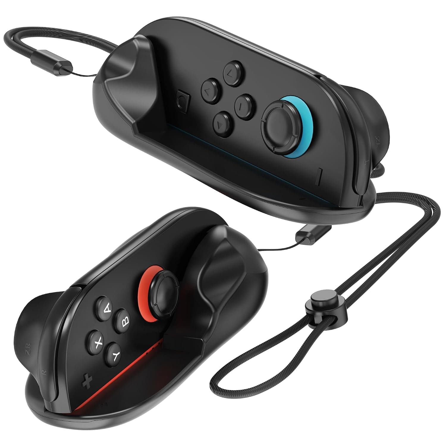 Fosmon Nintendo Switch 2 Joy Con Mouse Grip (1 Pair) Ergonomic Left & Right Hand Grip Gaming Controller for Joycon 2 - Black