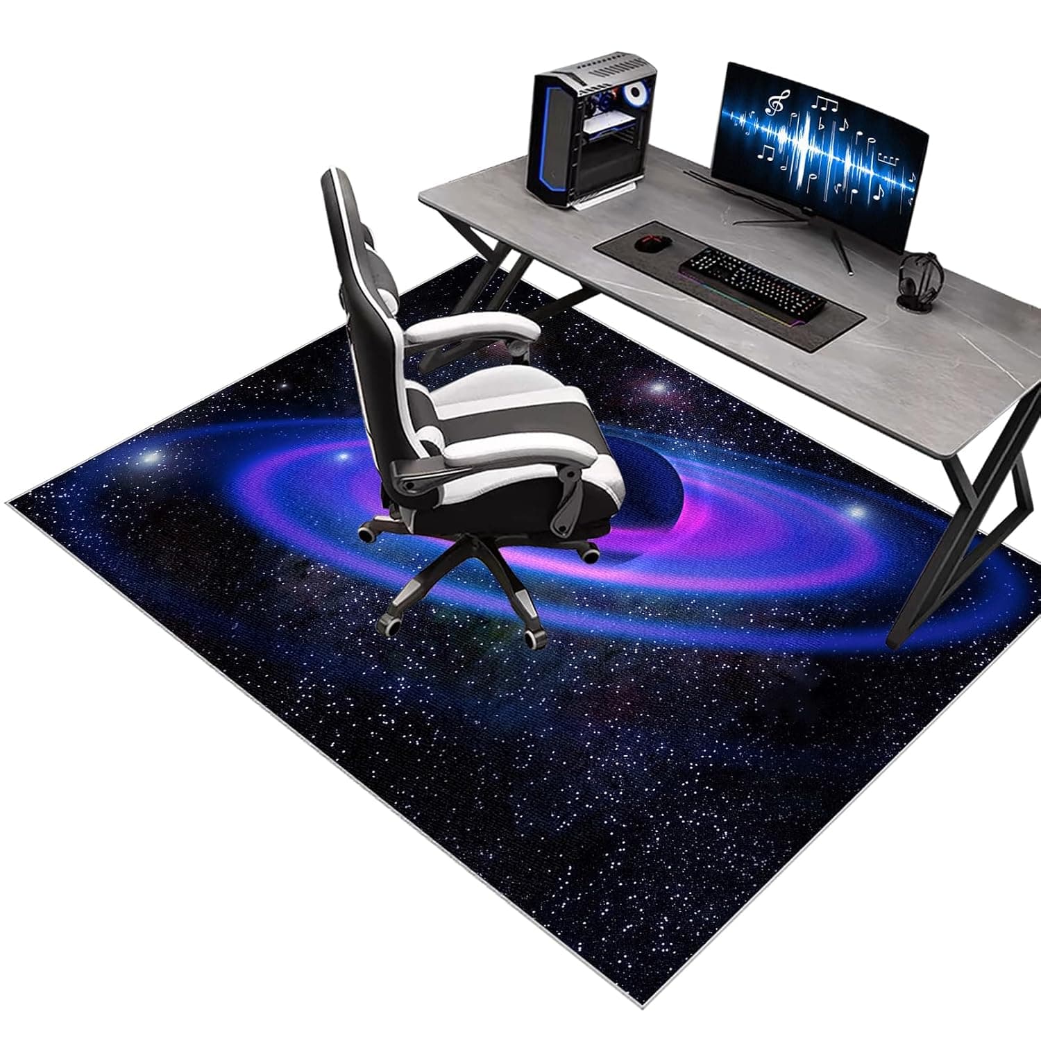 Office Gaming Chair Mat for Carpet, Office Chair Mats for Carpeted and Hardwood Floor, Heavy Duty Floor Protectors for Rolling Chairs, Desk Chair Mat for Carpeted Floors, Protector Rug 60 x 70 cm