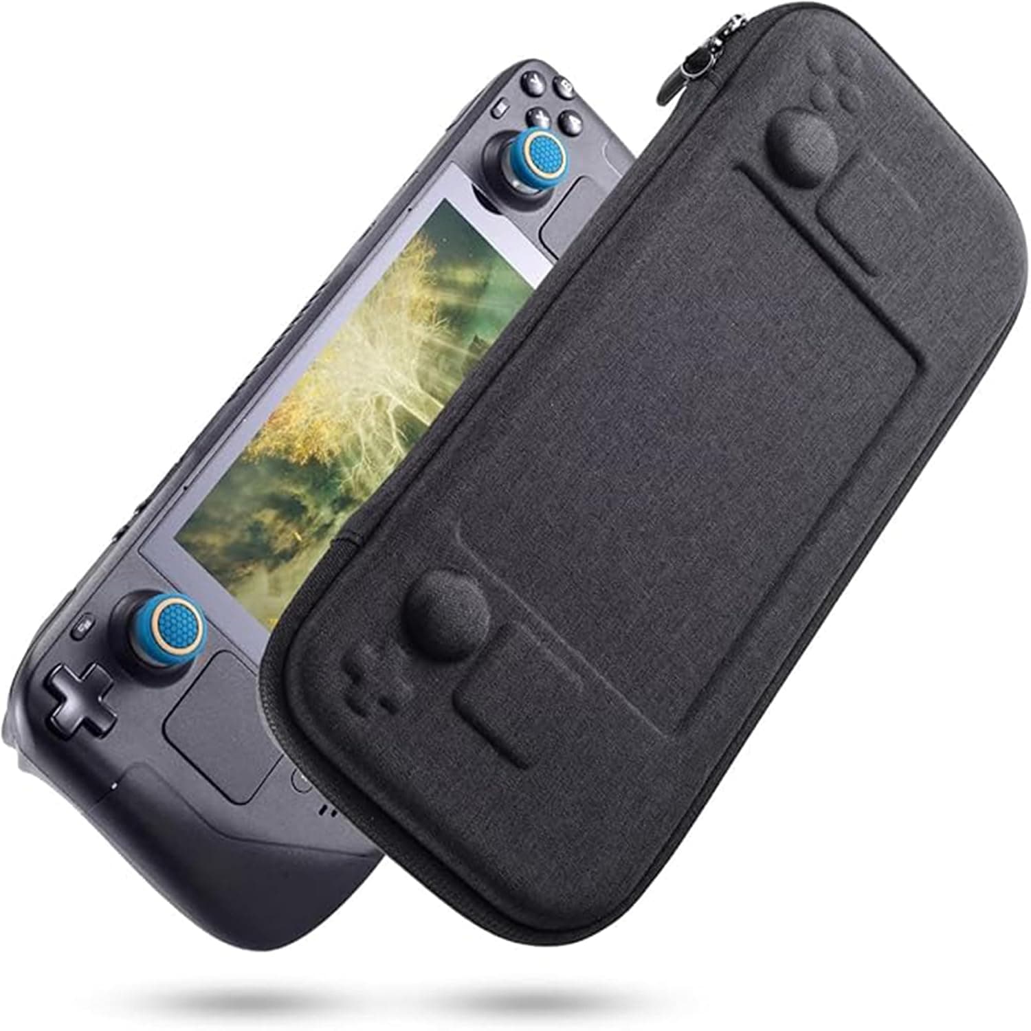 Carrying Case Compatible with Steam Deck, Portable Travel Carry Case, Hard Shell Storage Bag Fits Steam Deck Console with TPU Soft Cover, Gifts for Men (Slim)