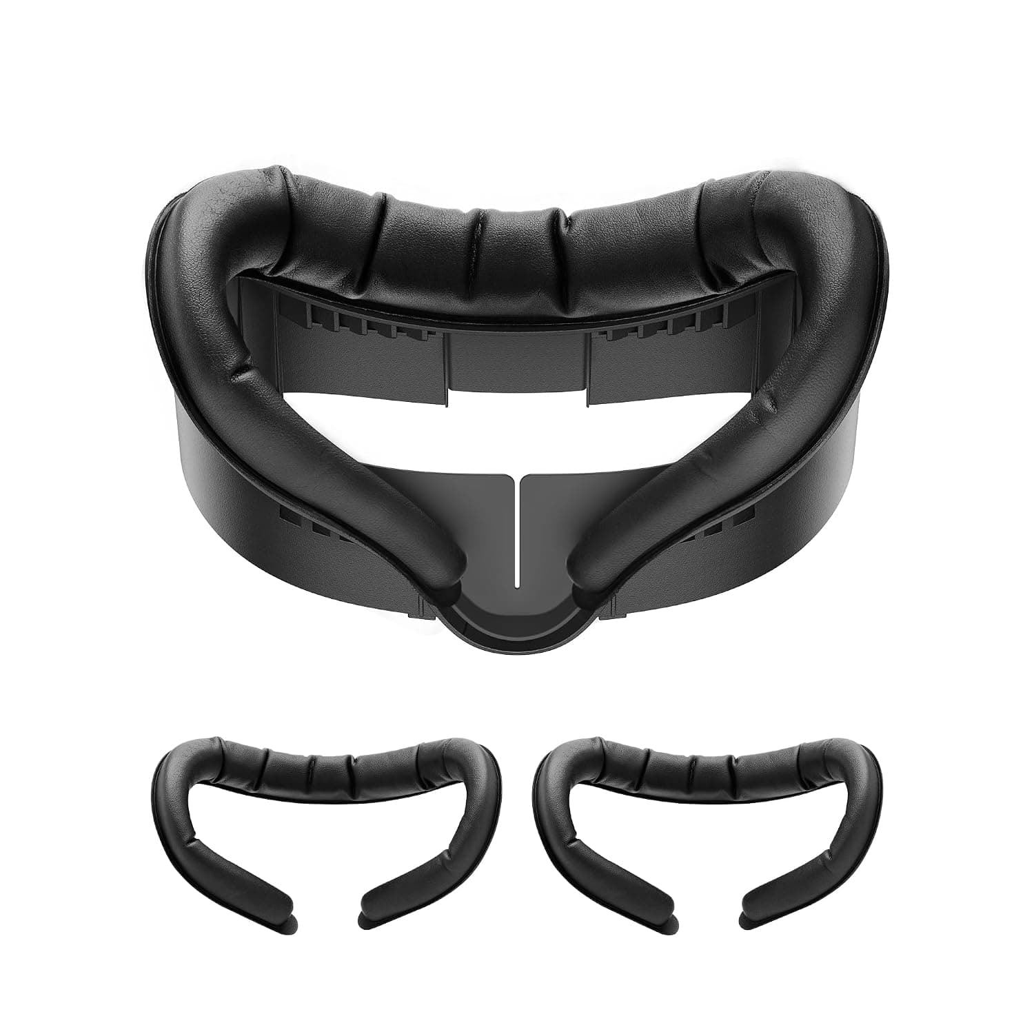 KIWI design V3 Facial Interface Compatible with Quest 3 Accessories, 2 PU Leather Face Pad