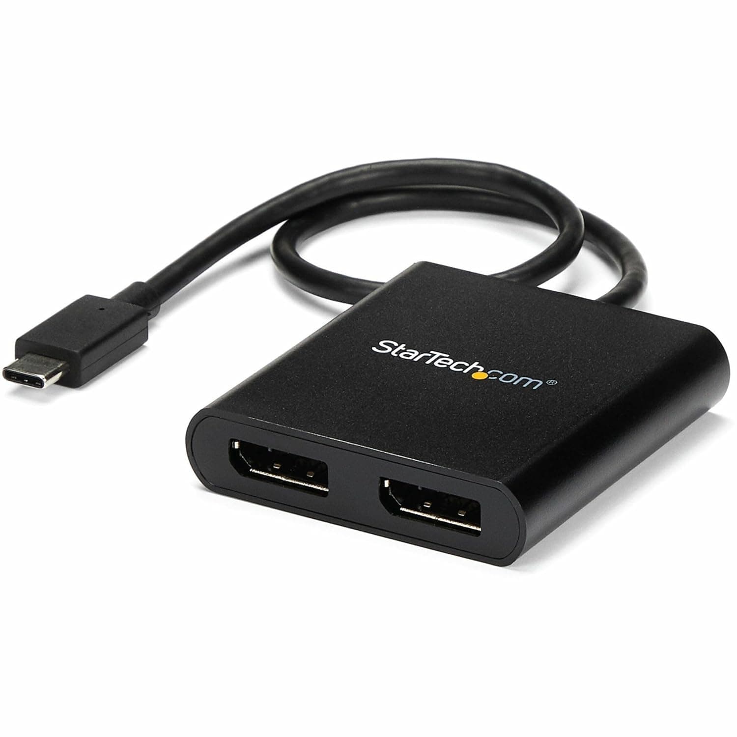StarTech.com 2-Port Multi Monitor Adapter - USB-C to 2x DisplayPort 1.2 Video Splitter - USB Type-C to DP MST Hub - Dual 4K 30Hz or 1080p 60Hz - Thunderbolt 3 Compatible - Windows Only (MSTCDP122DP)