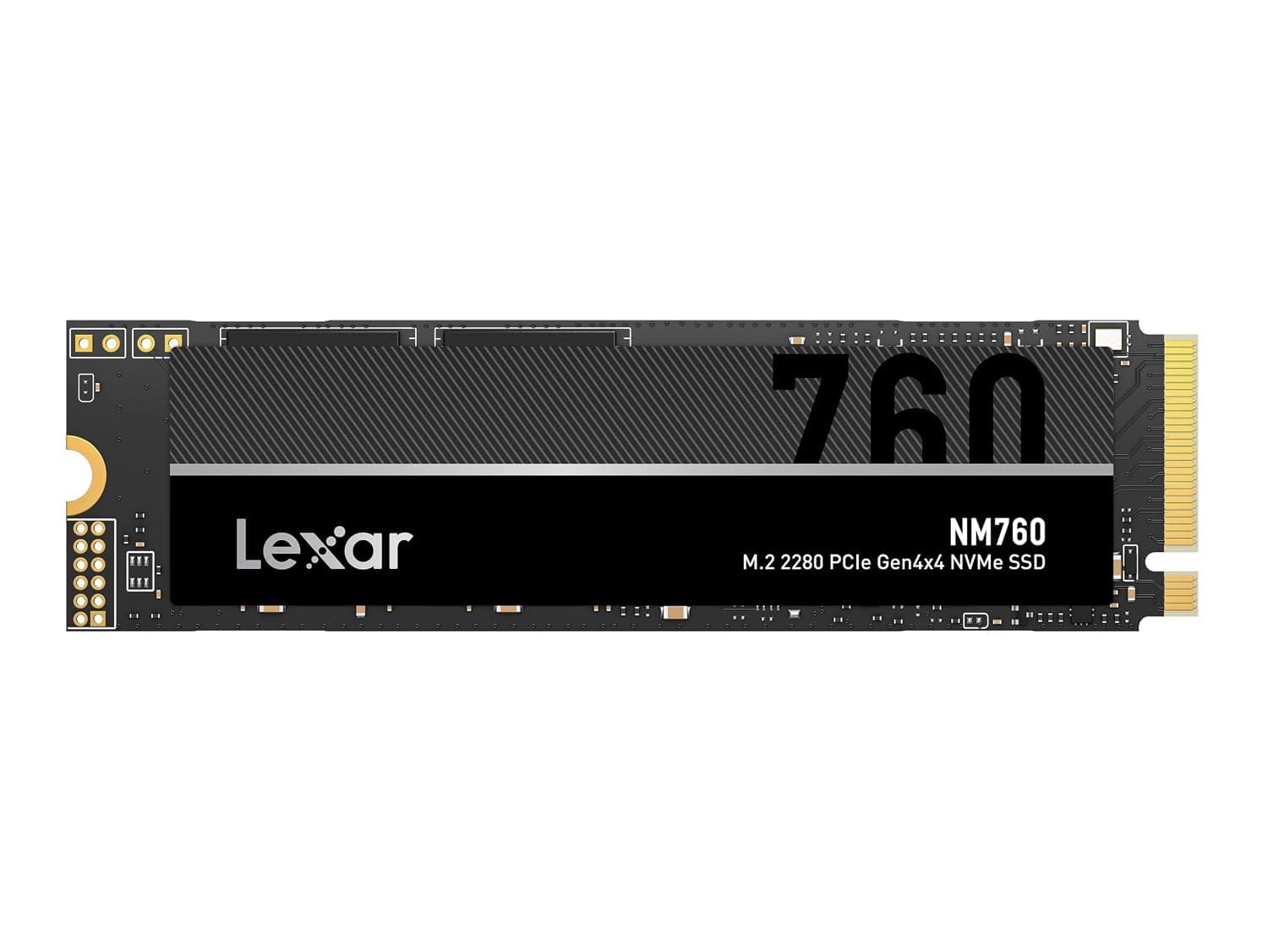 Lexar NM760 1TB SSD, M.2 2280 PCIe Gen4x4 NVMe 1.4 Internal SSD, Up to 5300MB/s Read, Up to 4500MB/s Write, Internal Solid State Drive for PS5, PC, Laptop, Gamers, Professionals (LNM760X001T-RNNNG)