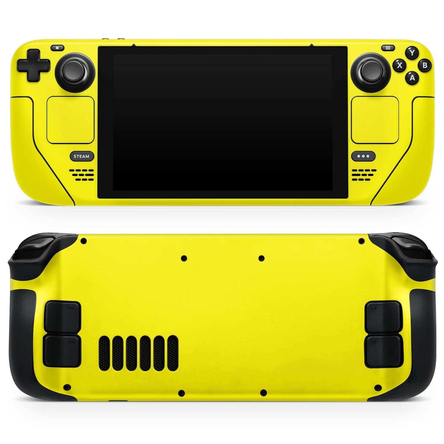 DesignSkinz - Compatible with Steam Deck - PC Skin Decal Protective Scratch Resistant Vinyl Wrap Gaming Cover - Solid Yellow