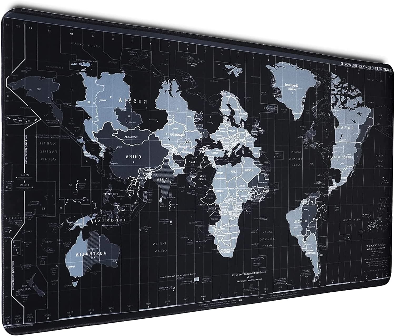 XXL Gaming Mouse Mat 900x400x3mm, GIM Large Mouse Pad Extended Keyboard Desk Pad 3mm Thick Waterproof Mouse Mat Wide Functional Non-slip Rubber Base Mousepad World Map