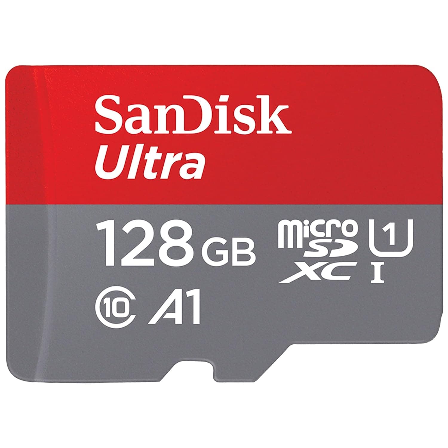 SanDisk 128GB Ultra microSDXC card + SD adapter, Memory card Full HD, up to 140 MB/s, For smartphones and Tablets, with A1 App Performance, UHS-I, Class 10, U1 | UHS-I, Full HD, C10, U1, A1, Ideal for Android Smartphones, Tablets and MIL cameras