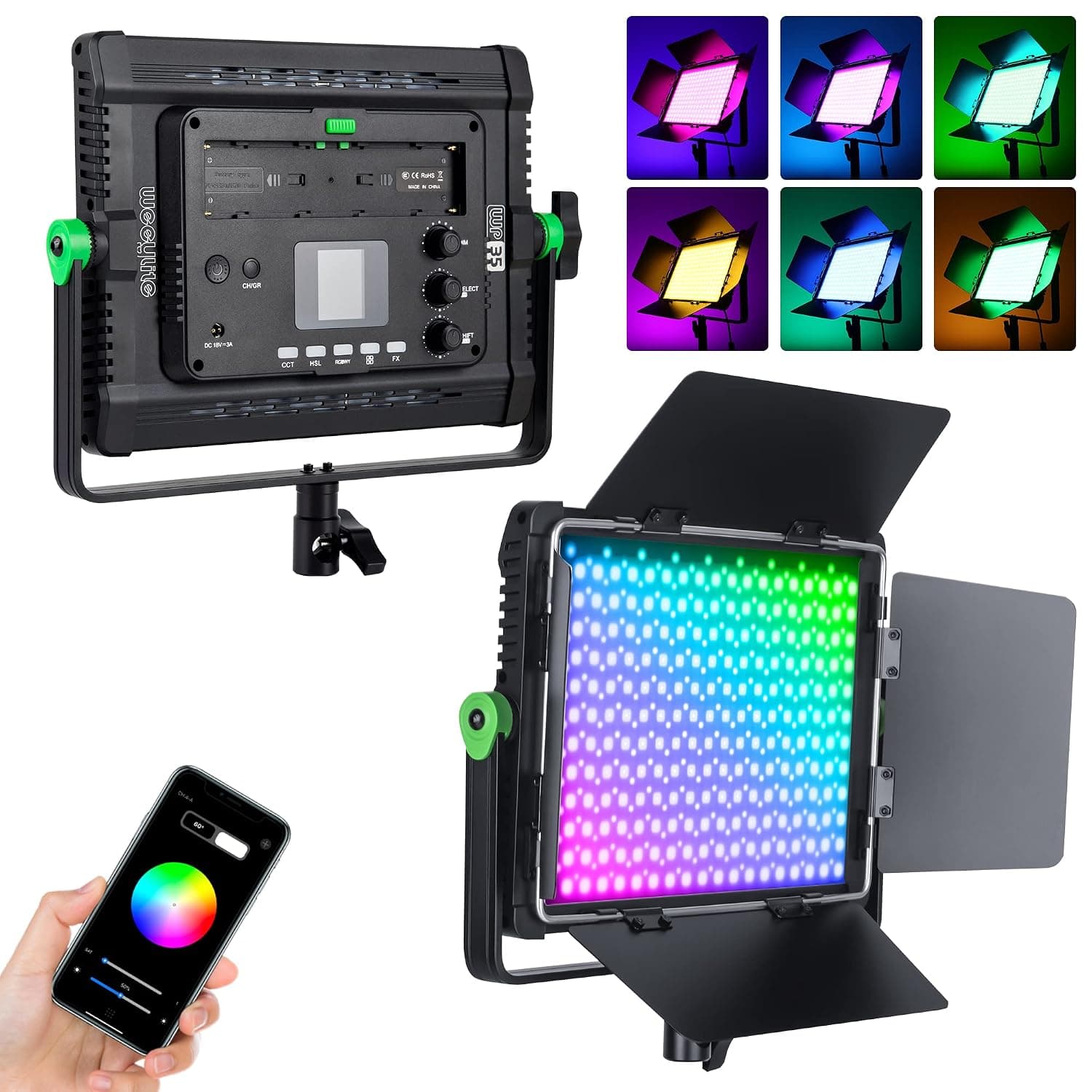 VILTROX VL-600T 17.7"/45cm Photo Studio SMD LED Ring Light Fill Lighting 45W Bi-Color 3300k-5500k for Portrait Selfie Camera Smartphone YouTube, Support Wireless Control