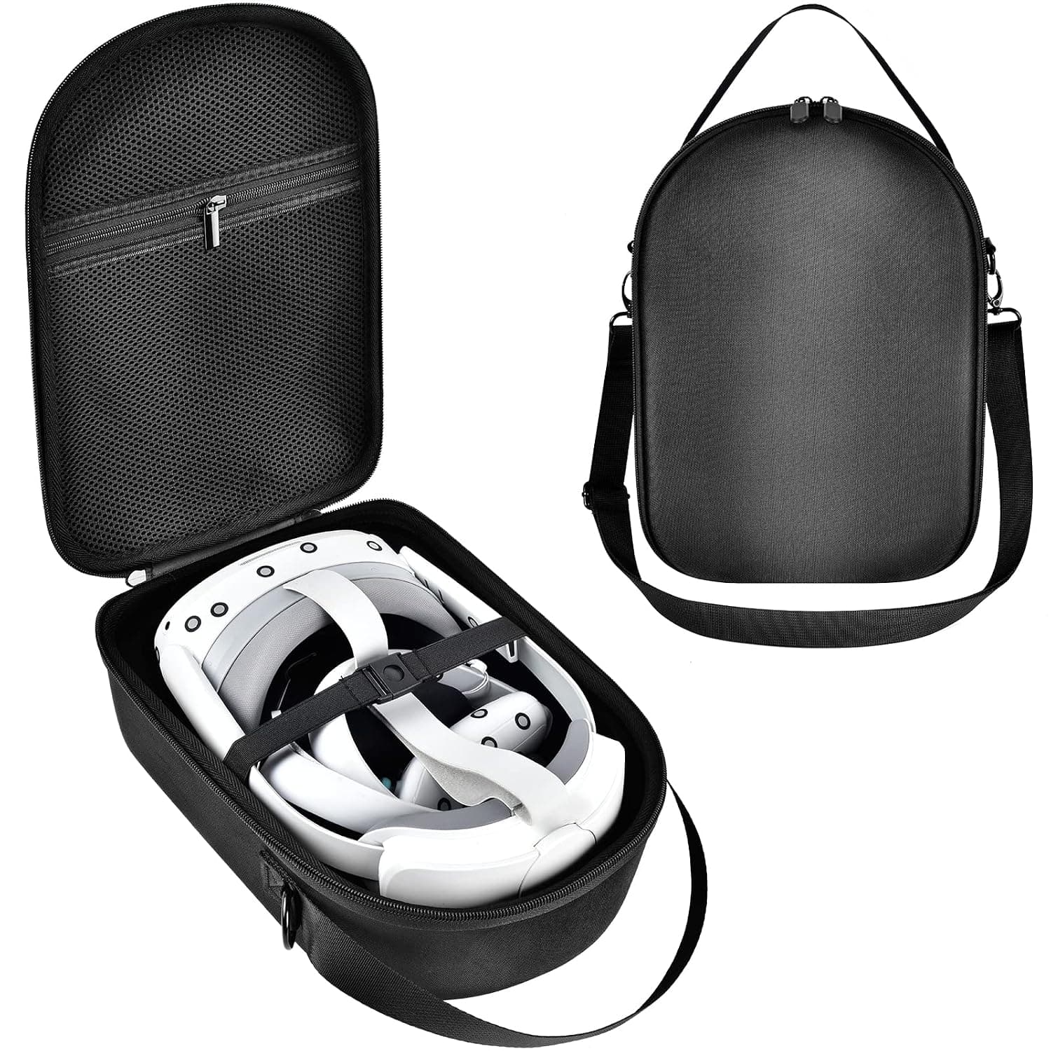Case for PICO 4 All-in-One VR Headset 128GB/256GB, Virtual Reality Glasses PC Accessories Storage Holder with Mesh Pocket Suitable for USB Cables and Earphones (Box Only)