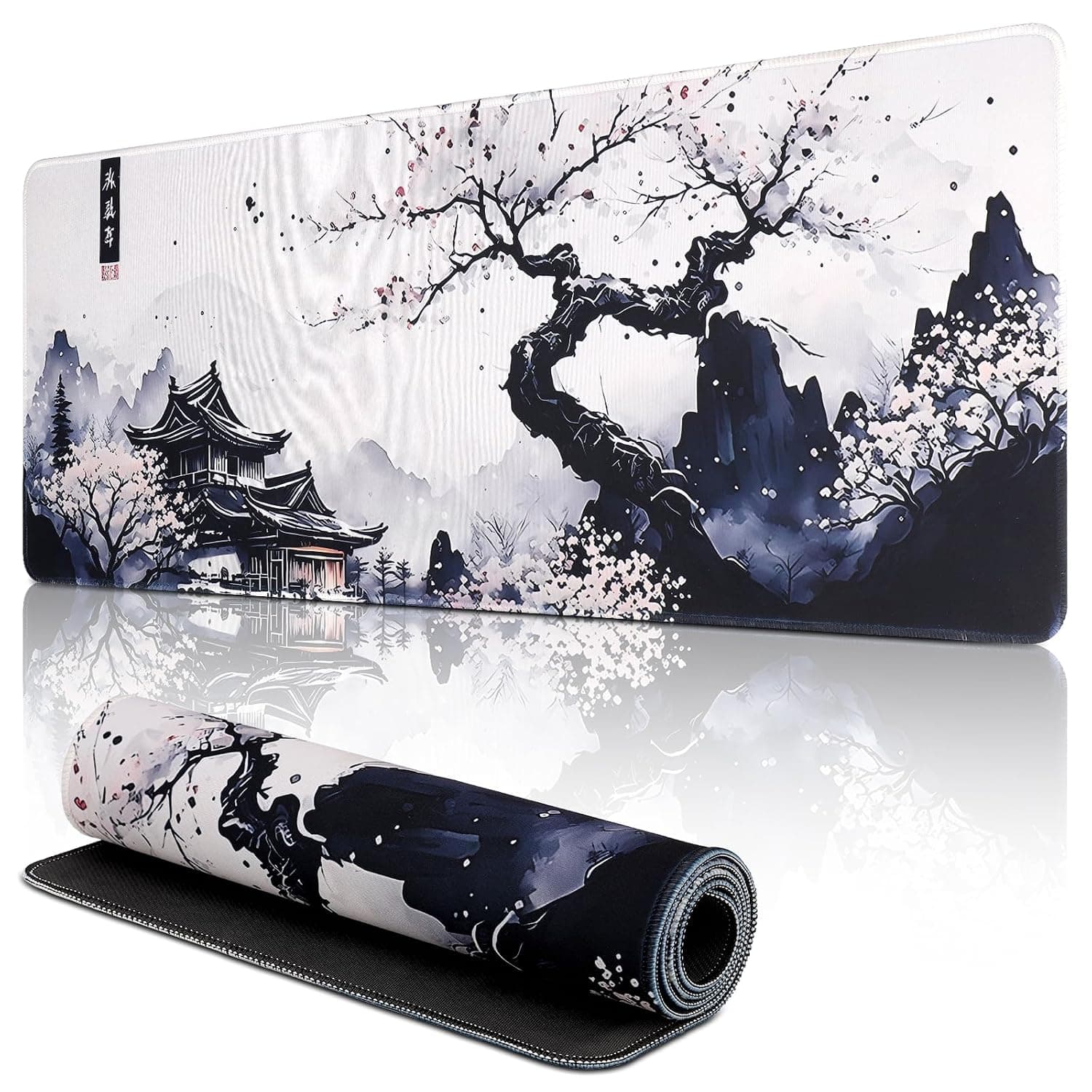 Yimomoyi Non Slip Mouse Pad, 80 x 30cm Mouse Mat Extended | Gaming Mousepad Waterproof, Desk Mat with Rubber Base, Desk Pad Laptop for Office and Home (01- Plum Mouse Pad)