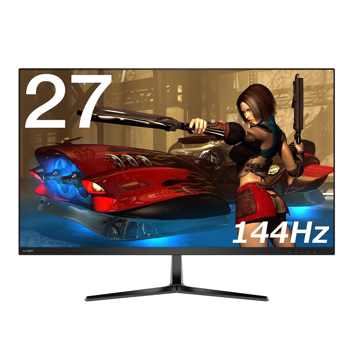 Pixio New PX277 27 inch 144Hz WQHD 2560 x 1440 Wide Screen Bezel Less Display Professional IPS (AH-VA) AMD Radeon FreeSync Certified 1440p Gaming Monitor