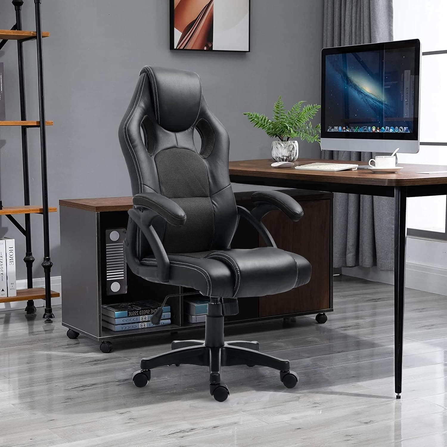 Racing Gaming Chair, Executive Office Chair With Lumbar Support, Breathable