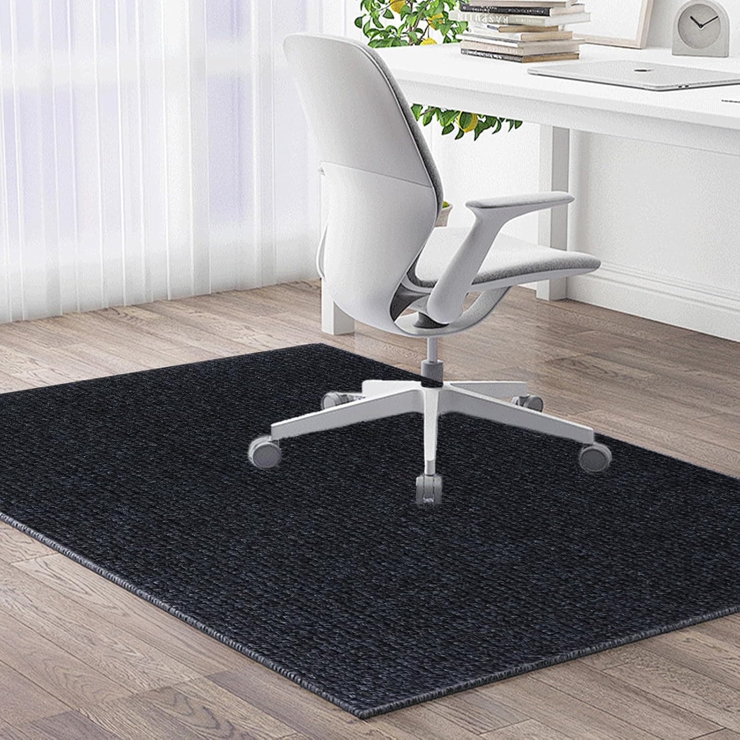 DAJAVE Office Chair Mat for Hardwood Floor, 150x90cm Hard Floor Protector Chair Mat Anti-Slip Computer Desk Chairs Mats for Home Office Chairs