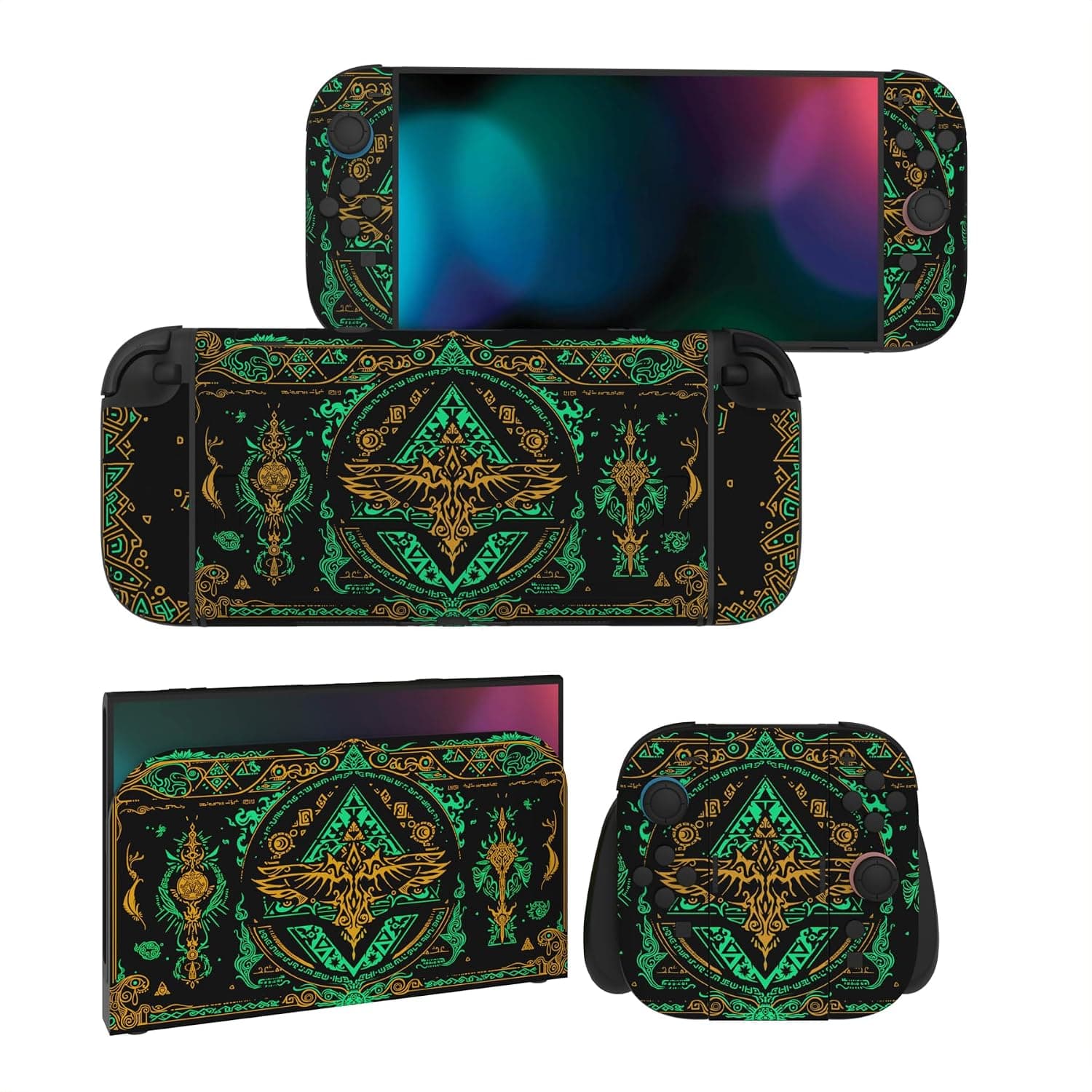 PlayVital Full Set Vinyl Skin for Nintendo Switch 2,Totem of Kingdom